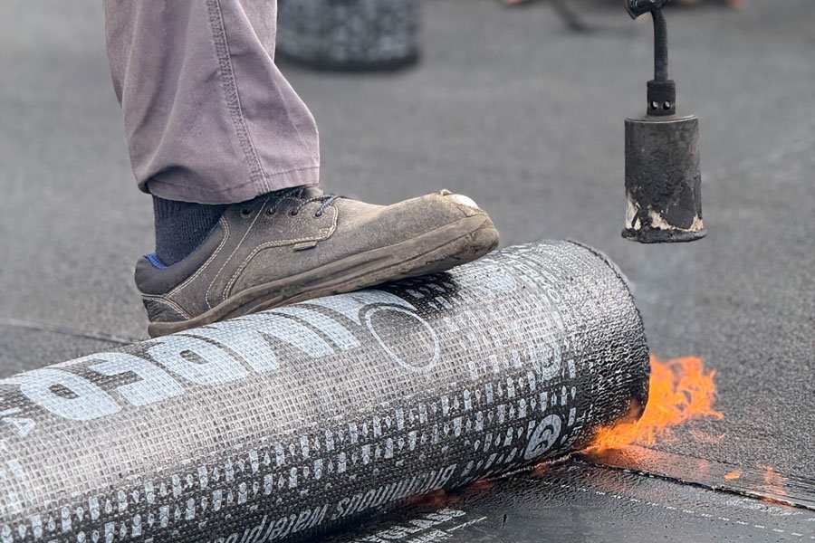 Paragum bitumen branden